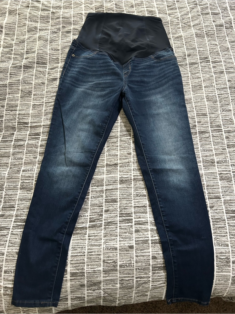 Isabel Maternity by Ingrid & Isabel Dark Blue Jeans with Black Panel